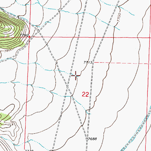 Topographic Map of San Juan Creek, CO