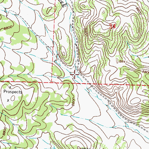 Topographic Map of Lime Creek, CO