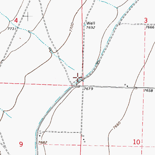 Topographic Map of Sanderson Gulch, CO