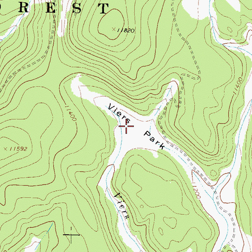 Topographic Map of Viers Park, CO