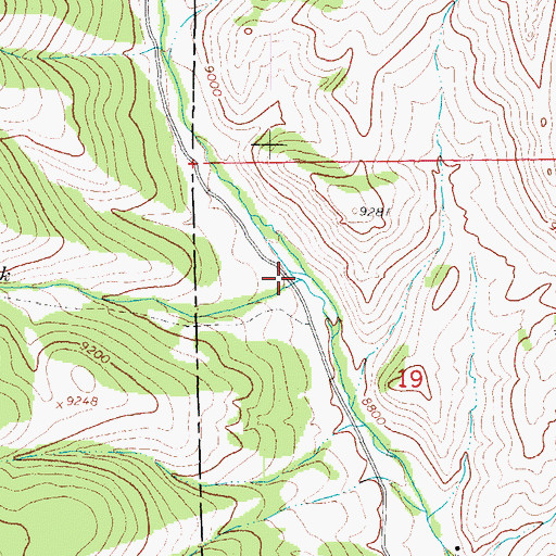 Topographic Map of Dyers Creek, CO