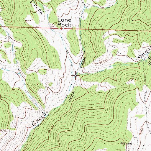 Topographic Map of Shorty Gulch, CO