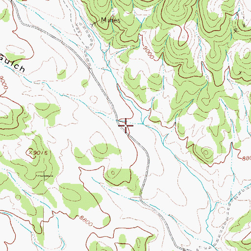 Topographic Map of Pine Cone Gulch, CO