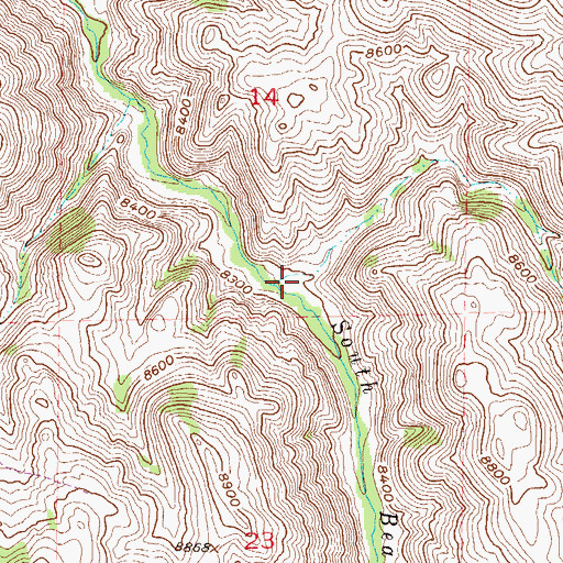 Topographic Map of Long Gulch, CO