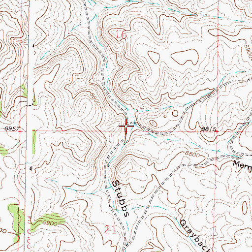 Topographic Map of Merry-go-round Gulch, CO