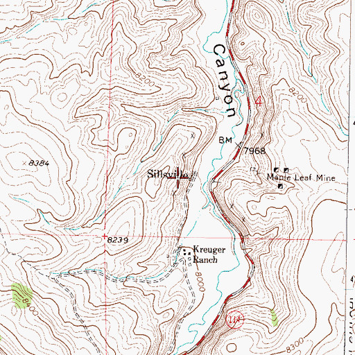 Topographic Map of Sillsville, CO