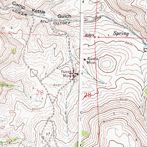 Topographic Map of Yukon Mine, CO