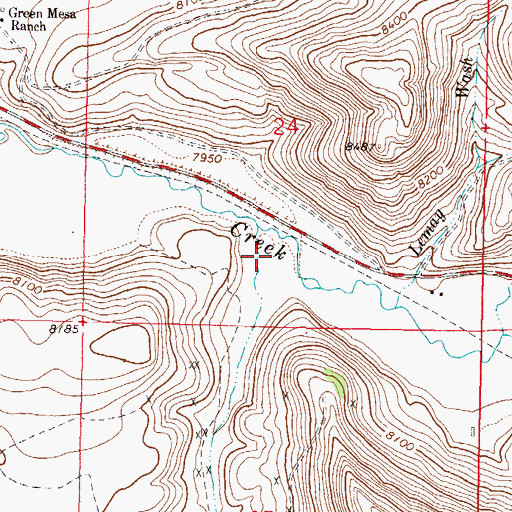 Topographic Map of Houston Gulch, CO