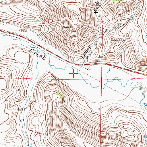 Topographic Map of Lemay Wash, CO
