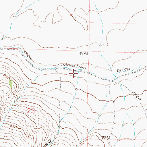 Topographic Map of Big Draw, CO