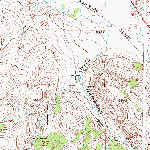 Topographic Map of Dutchman Creek, CO