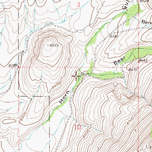 Topographic Map of Bear Gulch, CO