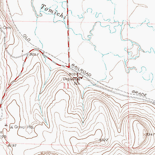 Topographic Map of Doyleville School (historical), CO