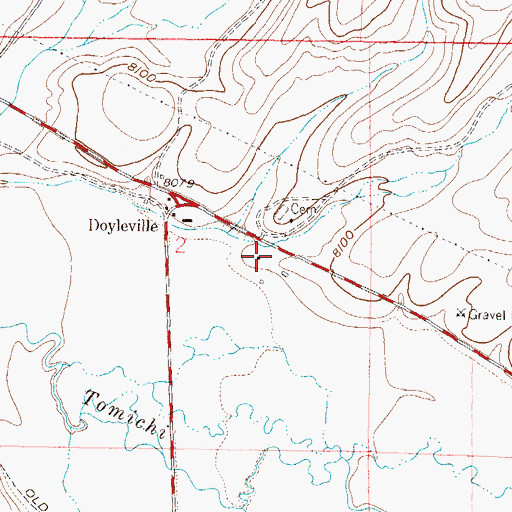 Topographic Map of Monson Gulch, CO