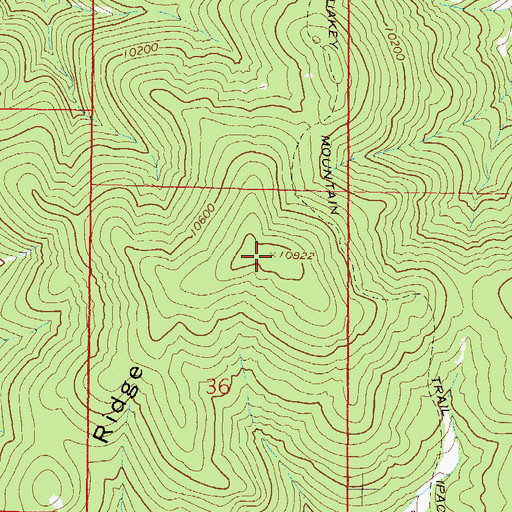 Topographic Map of Dawson Ridge, CO