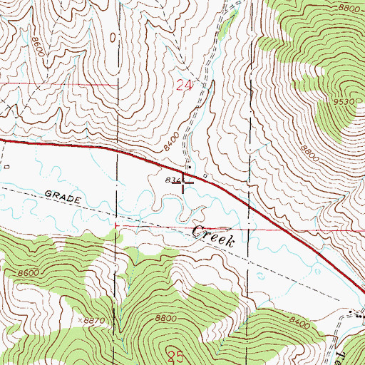 Topographic Map of Dawson Creek, CO