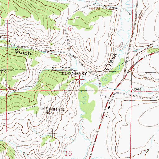 Topographic Map of Daly Gulch, CO