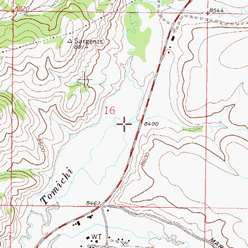 Topographic Map of Brush Creek, CO