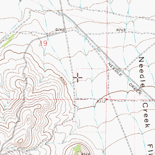 Topographic Map of Cole Creek, CO