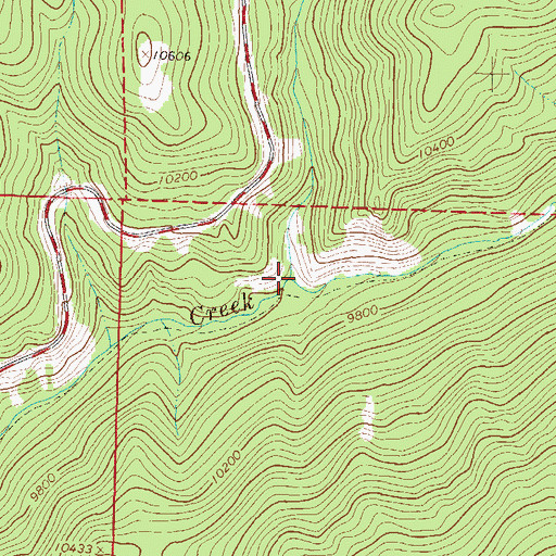 Topographic Map of North Fork Agate Creek, CO
