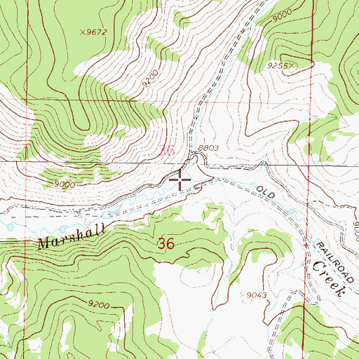Topographic Map of Indian Creek, CO