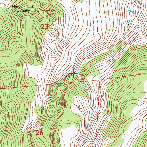 Topographic Map of Deer Beaver Creek, CO