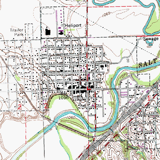 Topographic Map of United Methodist Church, NE
