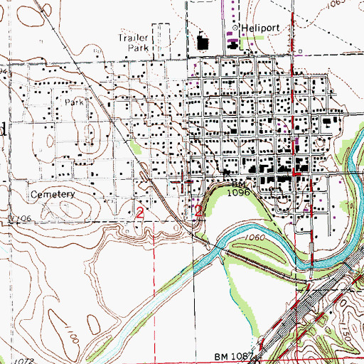 Topographic Map of American Lutheran Church, NE
