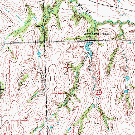 Topographic Map of Larkspur State Wildlife Management Area, NE