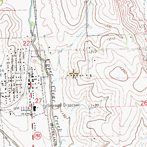 Topographic Map of Yutan, NE