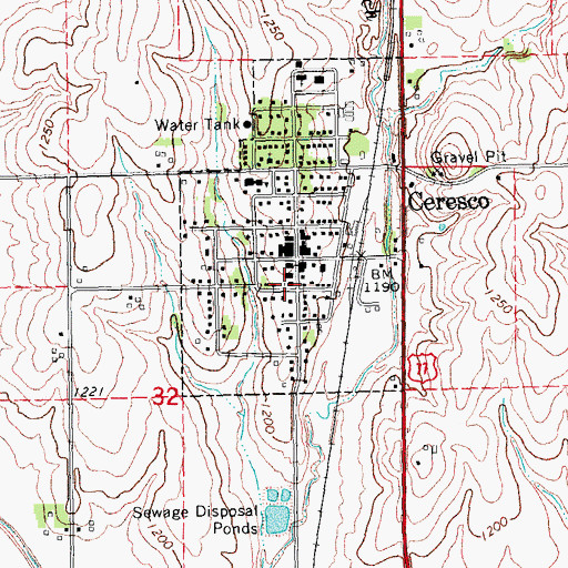 Topographic Map of Evangelical Covenant Church, NE