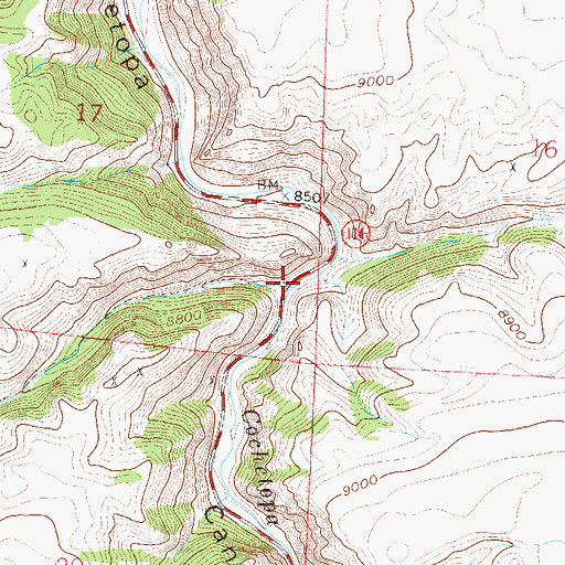 Topographic Map of Rock Creek, CO