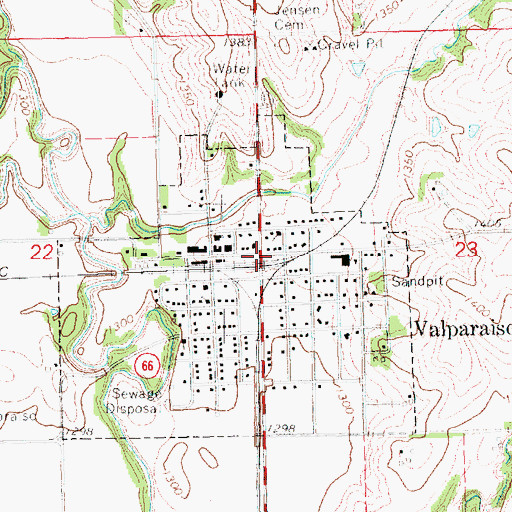 Topographic Map of Saints Mary and Joseph Catholic Church, NE