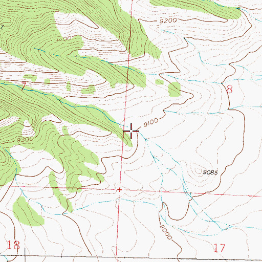 Topographic Map of Townsite Gulch, CO