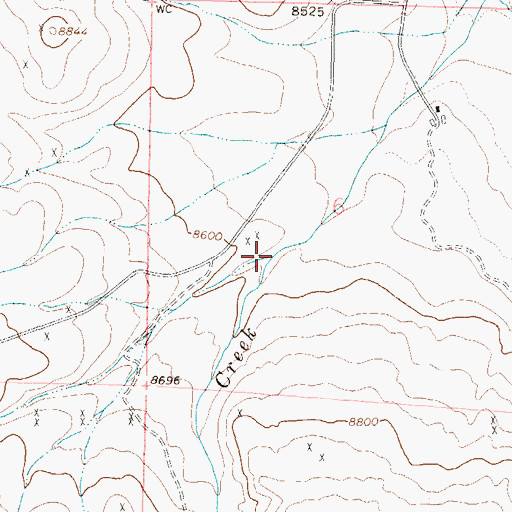 Topographic Map of Spruce Gulch, CO