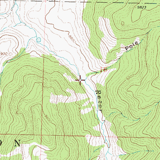 Topographic Map of Pole Gulch, CO