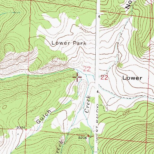 Topographic Map of South Gulch, CO