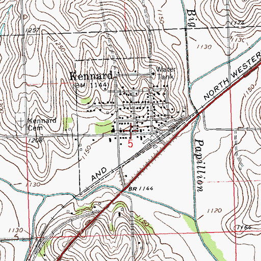 Topographic Map of Grace United Methodist Church, NE