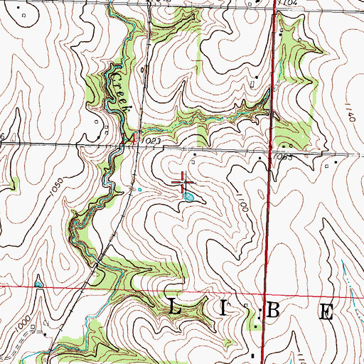 Topographic Map of Township of Liberty, NE