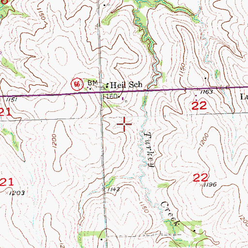 Topographic Map of Township of Eight Mile Grove, NE