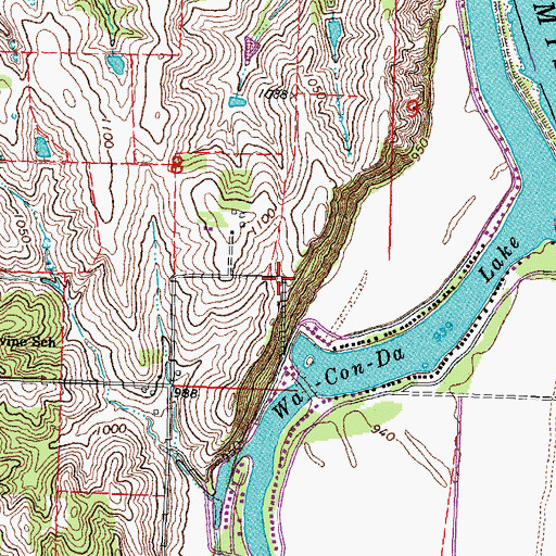 Topographic Map of Cleveland Post Office (historical), NE