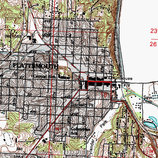 Topographic Map of Company A - First Nebraska Infantry Historical Marker, NE