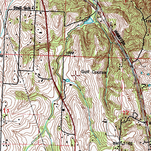 Topographic Map of Plattsmouth Country Club, NE