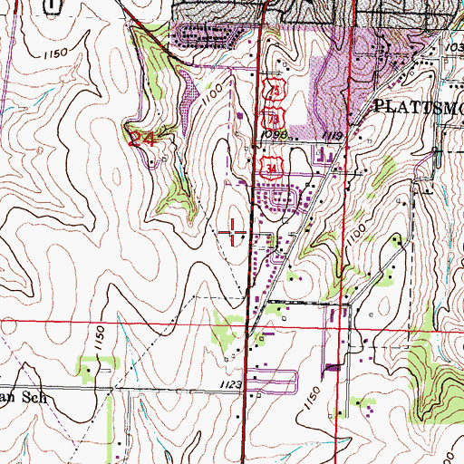 Topographic Map of Internal Medicine Associates, NE
