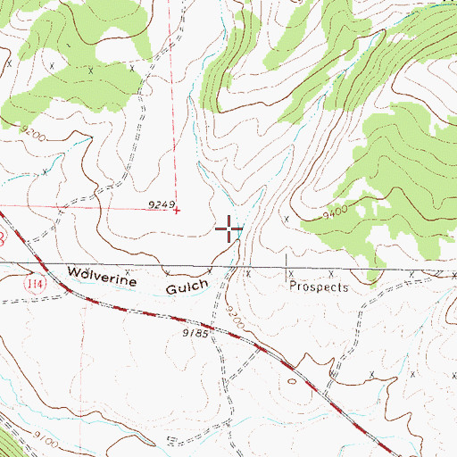 Topographic Map of Myers Gulch, CO