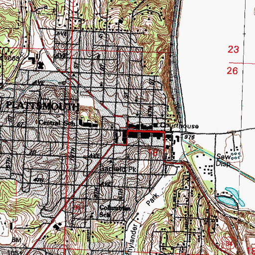 Topographic Map of Living Truth Fellowship Church, NE