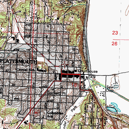 Topographic Map of Saint Pauls United Church of Christ, NE