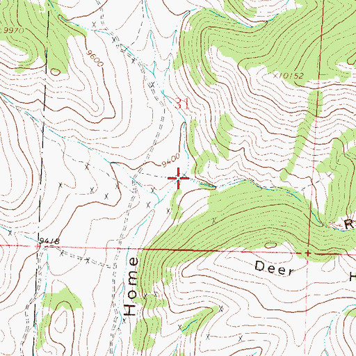 Topographic Map of Rocky Gulch, CO