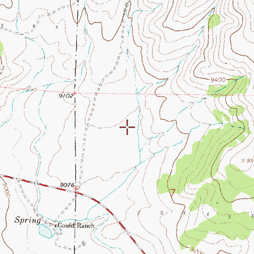 Topographic Map of Home Gulch, CO
