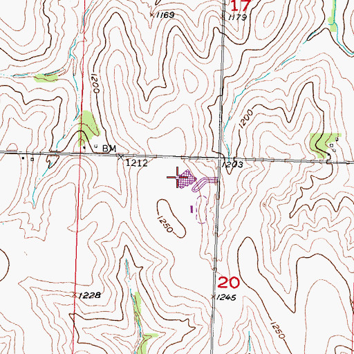 Topographic Map of Conestoga High School, NE